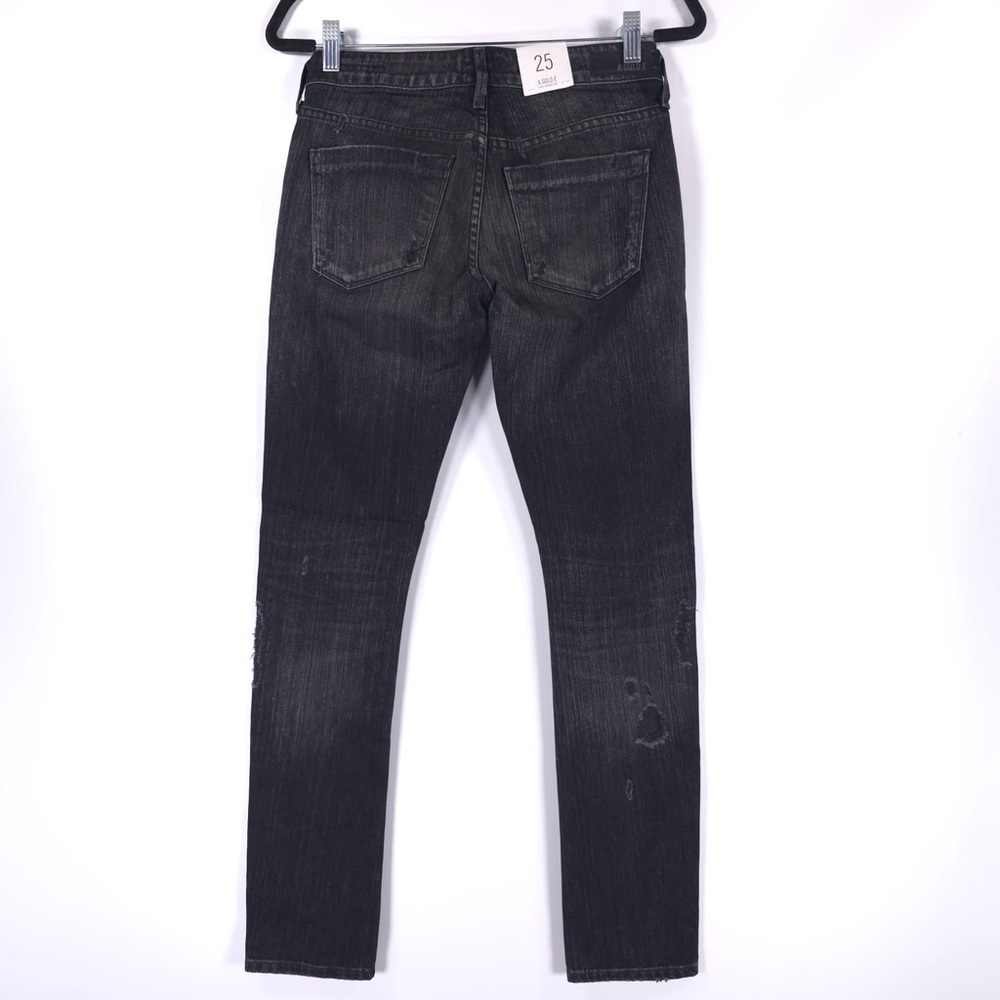 NWT AGOLDE USA🇺🇸MADE‎ CHLOE Low Rise Slim LIVERPOOL Jeans A001-2029 Size 25 - Picture 4 of 16